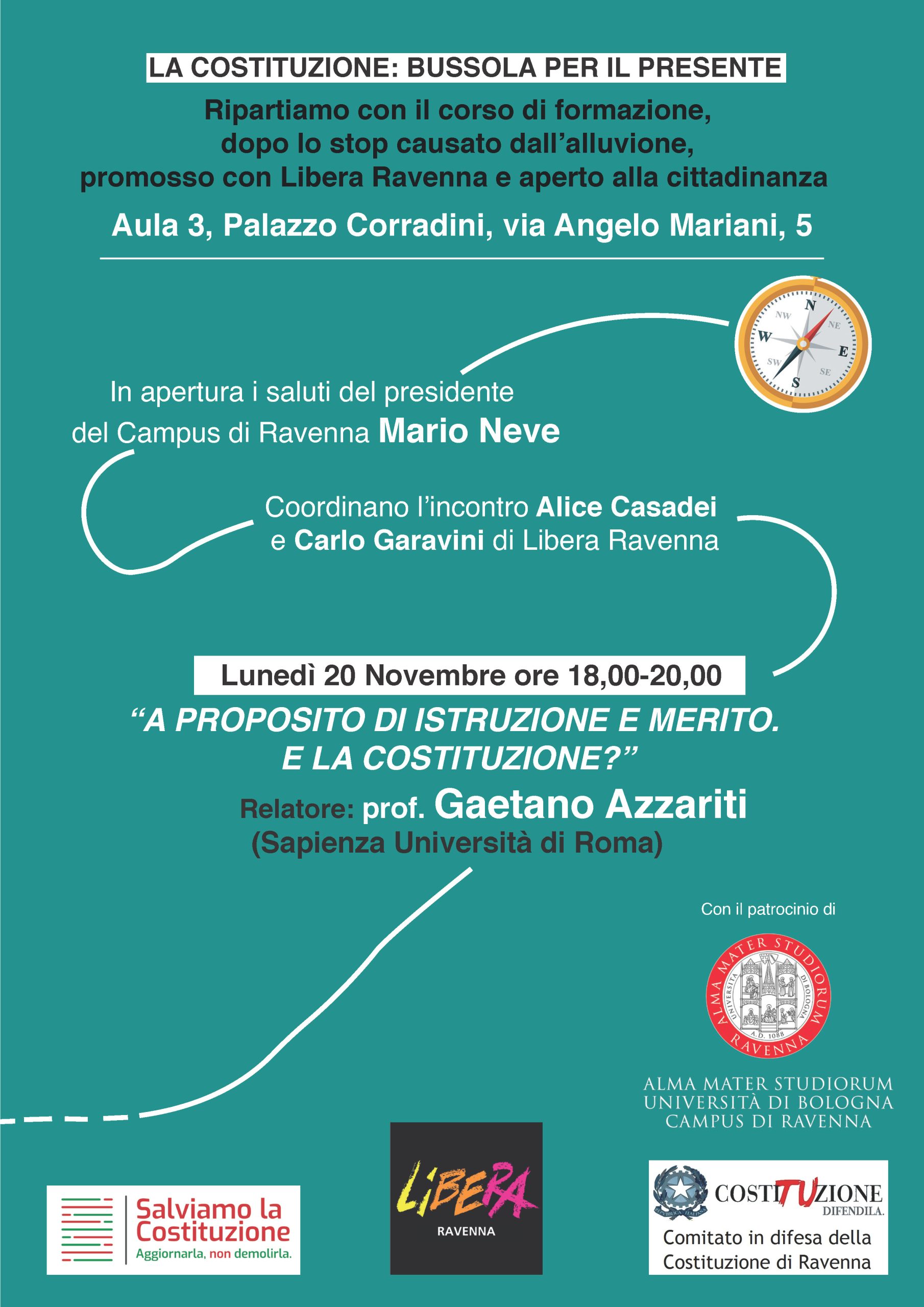 Seminario "A proposito di istruzione e merito. E la Costituzione